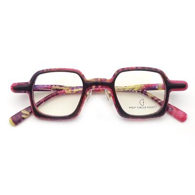 China Women's Fashion Glass Spectacle Frames Glass Frames Acetate Trendy Men's Glasses Retro for sale