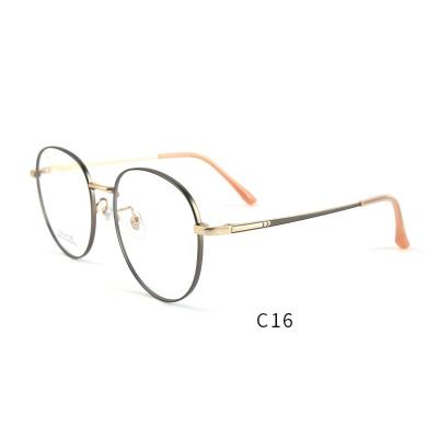 China Fashionable men's and women's vision of titanium optical frames of glass glasses 2022 retro fashion glasses sights for sale