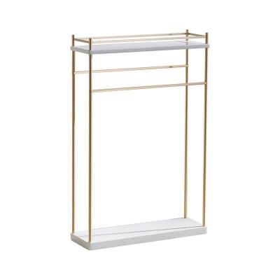 China Contemporary Quality Metal Low Price Guaranteed Free Standing Towel Rack Easy Assemble for sale