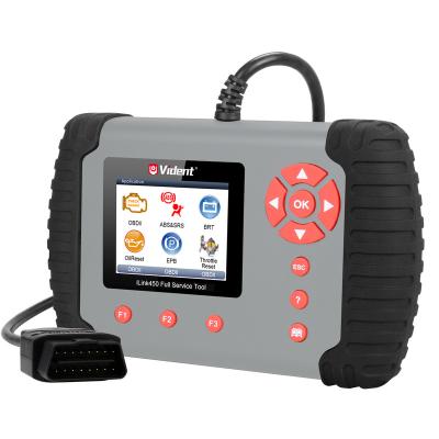 China EOBD Full OBD Functions VIDENT iLink450 Diagnostic Plug and Play Powerful DIY Car Diagnostic Tool with Service Functions for sale