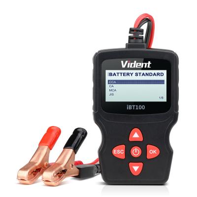 China Cars & Motorcycle Vident iBT100 12v Passenger Car Battery Analyzer 100-1100CCA Automotive Car Battery Tester for sale