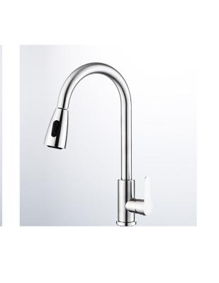 China Electric Faucets Hot Selling Stainless Steel Pull Down Single Handle Faucets For Kitchen for sale