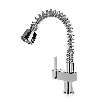 China Thermostatic Faucets Single Handle Spring Pull Out Spray Kitchen Mixer Water Tap Faucet for sale