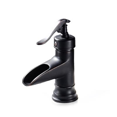 China Thermostatic Basin Mixer Taps Brass Body Black Antique Faucet Faucet For Bathroom for sale