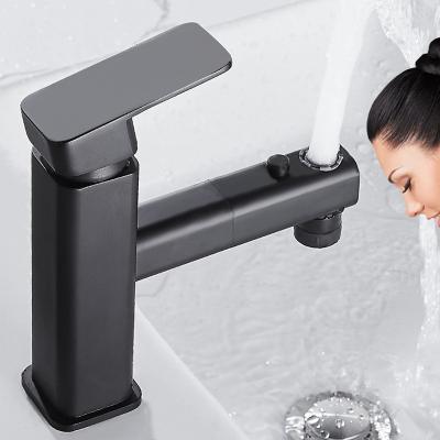 China Faucets New Style Black Brass Metered Basin Faucet for sale