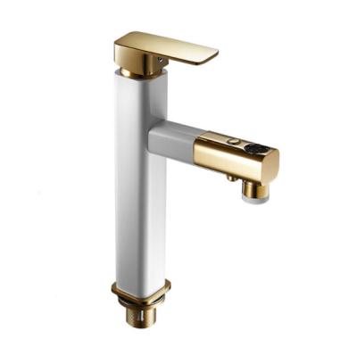 China Faucets New Style Black Brass Metered Basin Faucet for sale