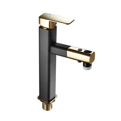 China Faucets New Style Black Brass Metered Basin Faucet for sale