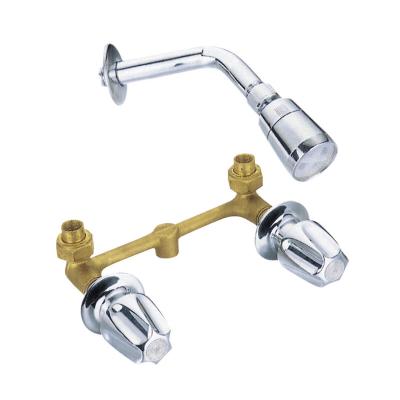 China Custom Fitless Slide Bar Bathroom Fittings 2 Handle Thermostatic Bath Shower Faucets for sale