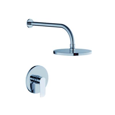 China With Slide Bar Valve Brass Shower Body With Faceplate Rainfall Head Faucet for sale