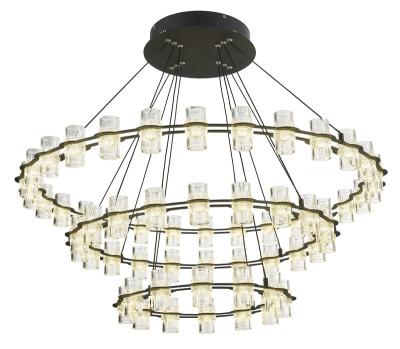 China LED Crystal Chandelier Modern Light Luxury Indoor Decorative Hotel Pendant Lamp for sale