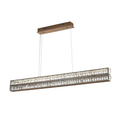 China Modern Living Room Rectangular Crystal Chandelier for sale