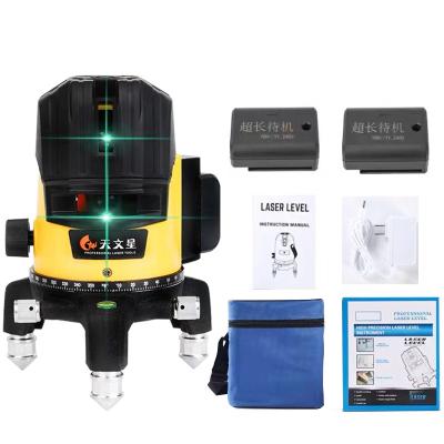 China Household Installation Grade Green Light High Precision Auxiliary Fine Line 12 Line LD Green Laser Level 390mm*285mm*215mm for sale