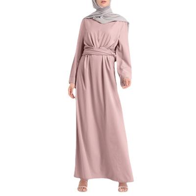 China New Simple Elegant Design Muslim Clothing Long Robe Gown Maxi Dresses Abaya Muslim Muslim Dress For Women for sale