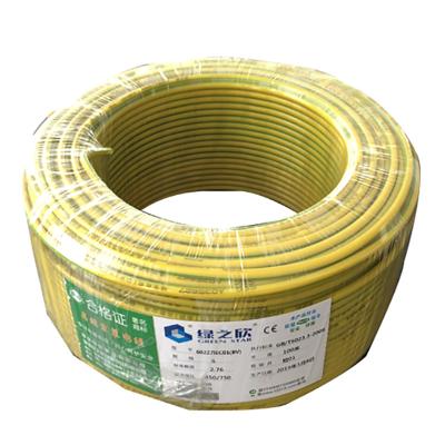 China Factory Outlet Bv1.5/2.5/4/6/10/16mm Oxygen-Free Copper Chamber Wiring Wire Construction Single Core Copper Hard Wire for sale