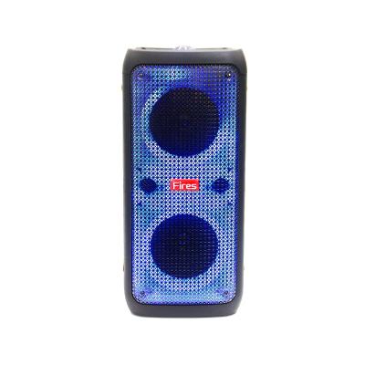 China Double 6 Inch Flashing Light LED Portable Smart Bocina Fuego Speaker Electronic Instruments for sale