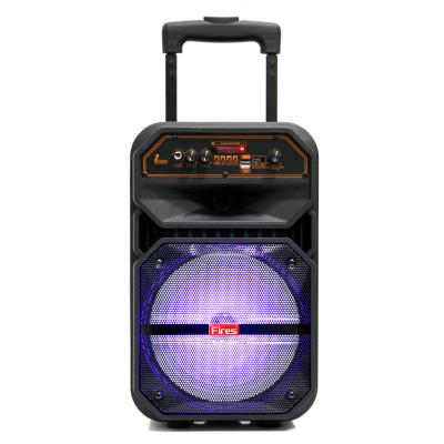 China Cheap sound system 8inch display information video promotion speaker with cart and battery for sale