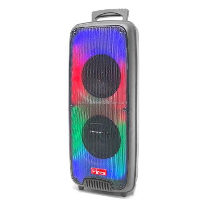 China New 2022 LED Flashing Light Speaker Smart Speaker PA With Flame Lights for sale