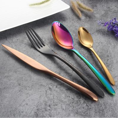 China Factory Sale Stocked High Quality SUS 410 Metal Stainless Steel Cutlery Set for sale