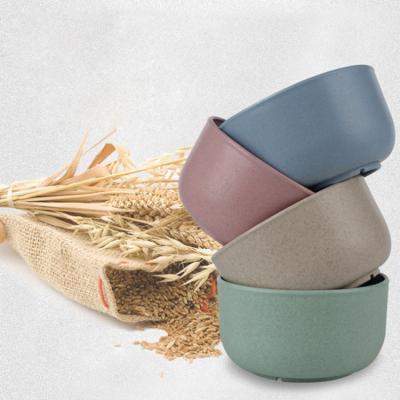 China New style products wheat straw rice soup stocked biodegradable eco-friendly bowl for sale