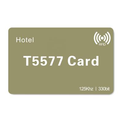 China Waterproof/Waterproof High Quality Custom Printing T5577 RFID Smart Card Plastic Hotel Access Control PVC Key Card for sale