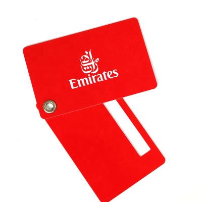 China Factory Price Printing PVC/PET/ABS PVC Strap Buckle Custom Full Color Plastic Luggage Tag Hard PVC Luggage Tag for sale