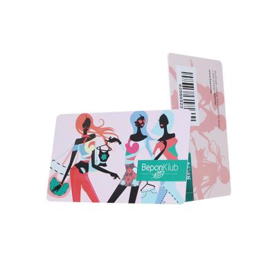 China Custom Printing Plastic PVC/PET/ABS Gift VIP Loyalty Membership Card With Barcode And Qr Code for sale