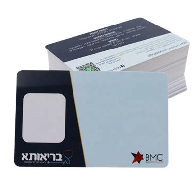 China PVC/PET/ABS Custom Design Cr80 Standard Plastic Barcode Inkjet Printable Staff Photo ID Card for sale