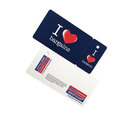 China Club / Advertising / School Factory Price Custom Printing Plastic Loose Hanging Cards Snap Off Loyalty Card for sale