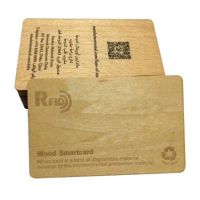 China 2021 Hotel Room Sale 2021 Rfid Key Business Card Wooden Holder Nfc Invitation Hotel Wooden Stand Unique High Quality Custom Made Card for sale