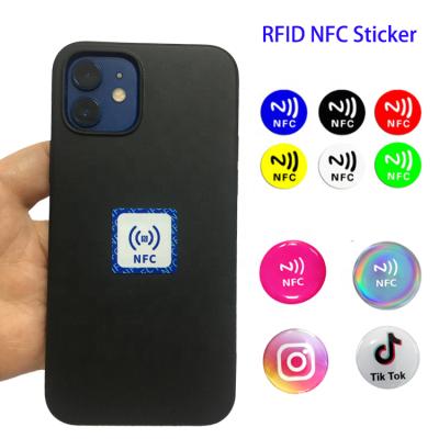 China Waterproof/Waterproof Custom Smart Card Logo 213/215/216 Social Media Tag Epoxy Tag Phone Rfid Sticker Label Tag for sale