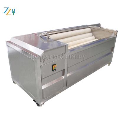 Chine Hotels potato washing machine/potato peeler machine/industrial potato washing and peeling machine à vendre