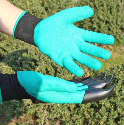 China Modern Cheap Digging Gloves 4 Paws Garden Protective Gloves Factory Outdoor Planting Dipping General Wholesale Wholesale for sale