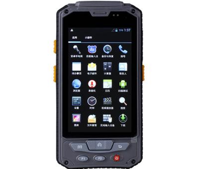 China Inventory Tracking Android 4.0 Handheld RFID Reader GPRS Bluetooth UHF 915MHZ Black for sale