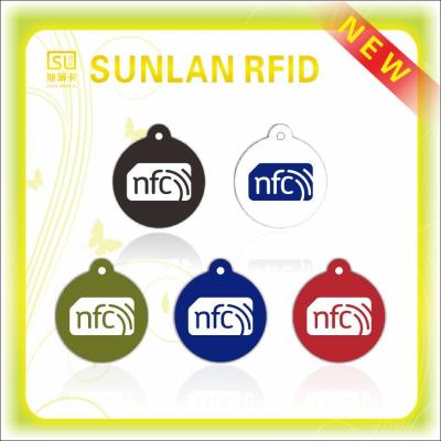 China Plastic NFC Tag Printed UHF 860-960 Mhz Rfid Tag for Security Control for sale