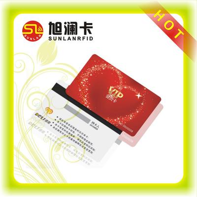 China Hico Magnetic Strip Card Plastic PVC Material Membership Card Customized Size for sale