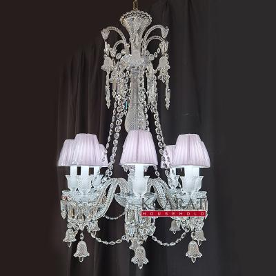 China Long 8 Lights Modern Luxury Chandeliers For Bedroom European Style Luxury Bedroom Lamp for sale