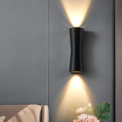 China Factory Wholesale Simple Home Decor Indoor Warm Cylinder 3 Watt Led Wall Lamps for sale