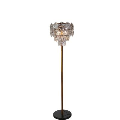 China Simple design residential hot sale glass floor lamp for hotel used for sale