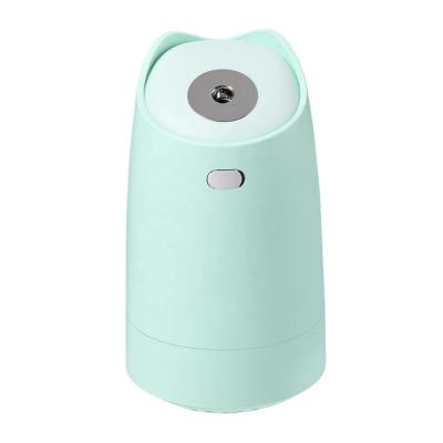 China 2021 280ml Cat Portable Small Baby Car Cute Mini Air Mist Led Ultrasonic USB Diffuser Humidifier for Bedroom Office for sale