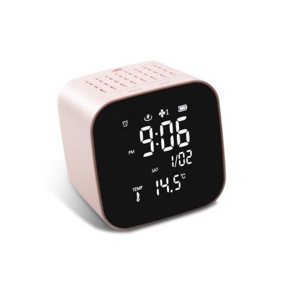 China Files Modern Digital Bedroom Desk Rechargeable Led Alarm Clock With Aromatherapy Scent Diffuser Function Date Temperature Display for sale