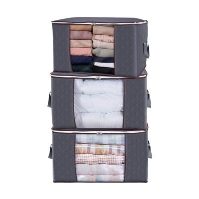 China New Style Folding Storage Bag Organizer Underwear Sock Closet Organizer Canvas Hanging Closet Shelf Organizer for sale