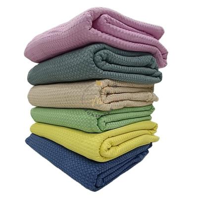 China Non-Toxic Cotton Waffle Blanket Premium Soft Baby And Adult Blanket Throw Blanket for sale