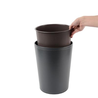 China Factory Supplier Direct Stocked Waste Basket Kitchen Trash Can Stainless Steel Trash Can for sale