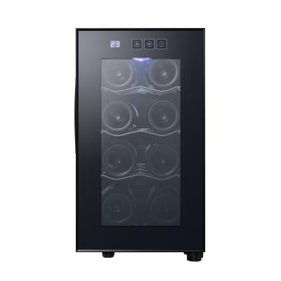 China Wholesale Hotel ERP Wine Refrigerators Full Glass Door Peltier Wine Cooler Thermoelectric Small Chillers for sale