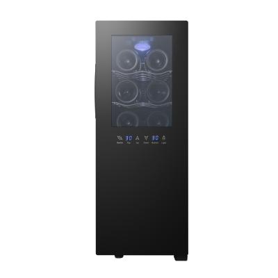 China Hot Cooler Hotel Sale 12 Bottles Wine Fridge 33L DUAL ZONEWine Cellars Small Wine Coolers for sale