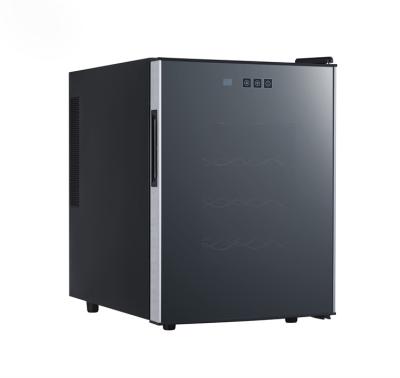 China Cooler Thermoelectric Fridge 65 Single Glass Door Wine Fridge Household Wine Coolers Hotel Small Commercial Refrigerator Touch Screen for sale