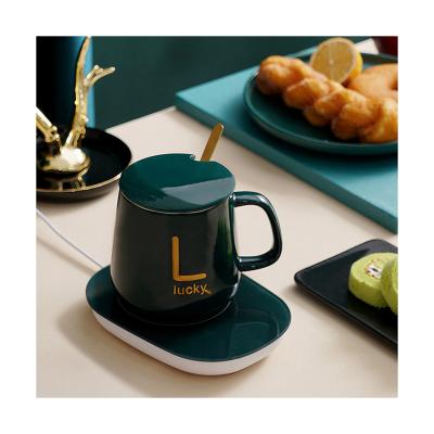 China Constant Temperature Set Heating Smart Casual Usb Customize Cup Warmer Coasters for sale