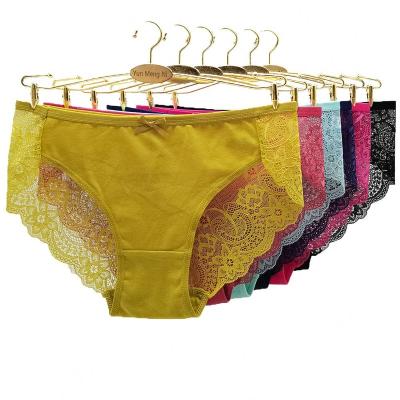 Κίνα Breathable Women Panties Ladies Briefs Cotton Lace Sexy Panties Women Seamless Transparent Underwear προς πώληση