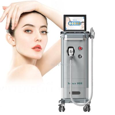 China Germany Bars 808nm Diode Laser Hair Removal 755 Wavelength Hair Removal 3 808 1064 Diode Laser 1200W Hair Remove Machine for sale