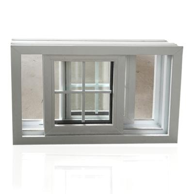 China Folding Screen Upvc Sliding Window Small Impact / PVC Windows For Bathroom for sale